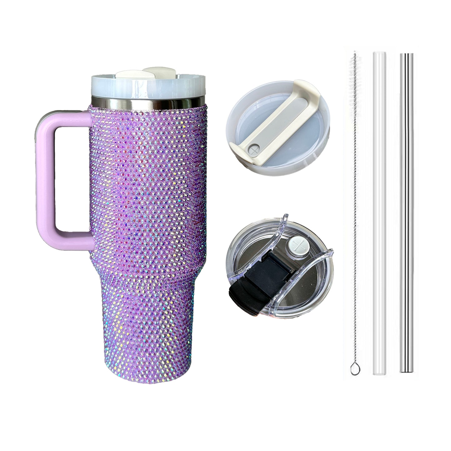 HOWWELL 40oz Stainless Steel Tumblers, Rhinestone Tumblers