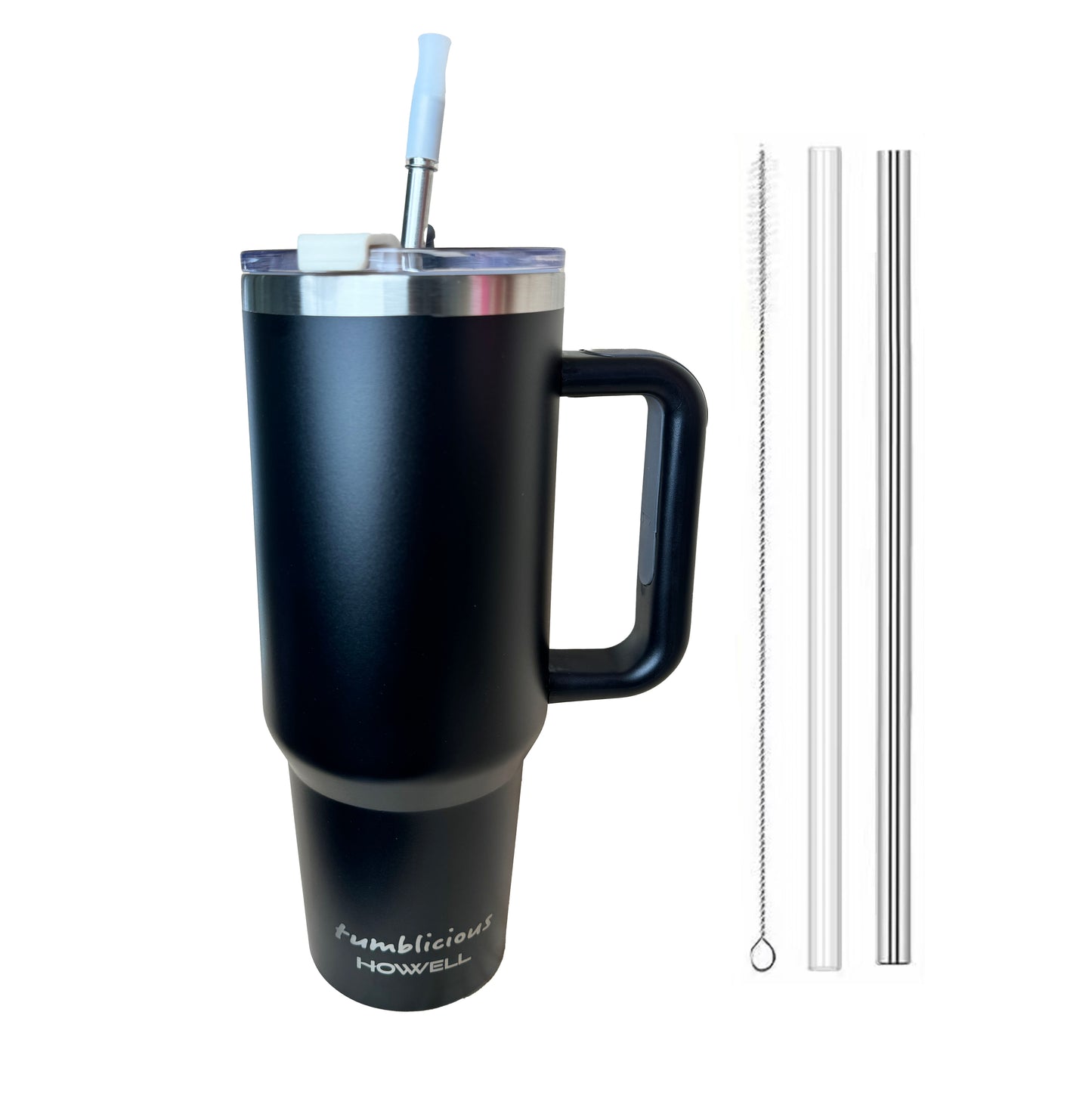 HOWWELL, 40oz Solid Cold Tumblers, Stainless Steel, Leak Proof